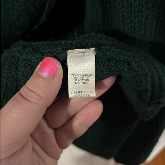 Cato Fashions Ribbed Dark Green Cardigan Sweater - Picture 4 of 4